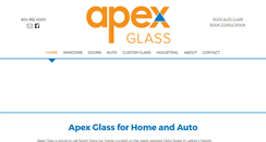 Desktop Screenshot of apexglass.ca