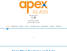 Tablet Screenshot of apexglass.ca